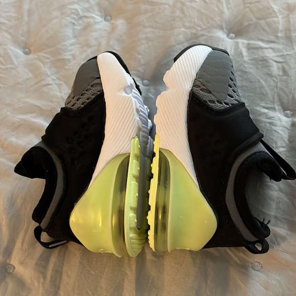 🆕 Nike Air Max 270 Extreme (TD) ‘Smoke Grey Volt’ Size 2C (newborn) - Picture 4 of 8